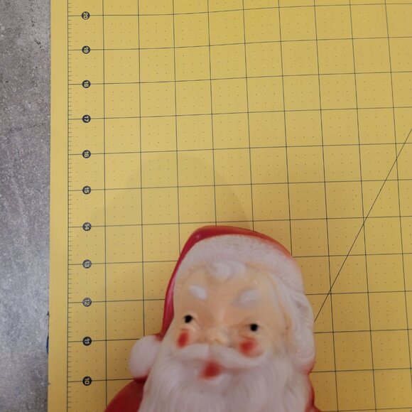 Vintage Empire Plastic SANTA CLAUS Blow Mold 1968 USA 13" Tall W/Light Works - Picture 7 of 7